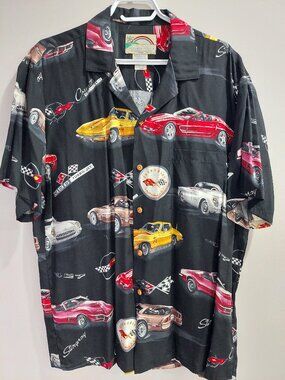 Paradise Found Men's L Hawaiian shirt Special licensed from General Motors